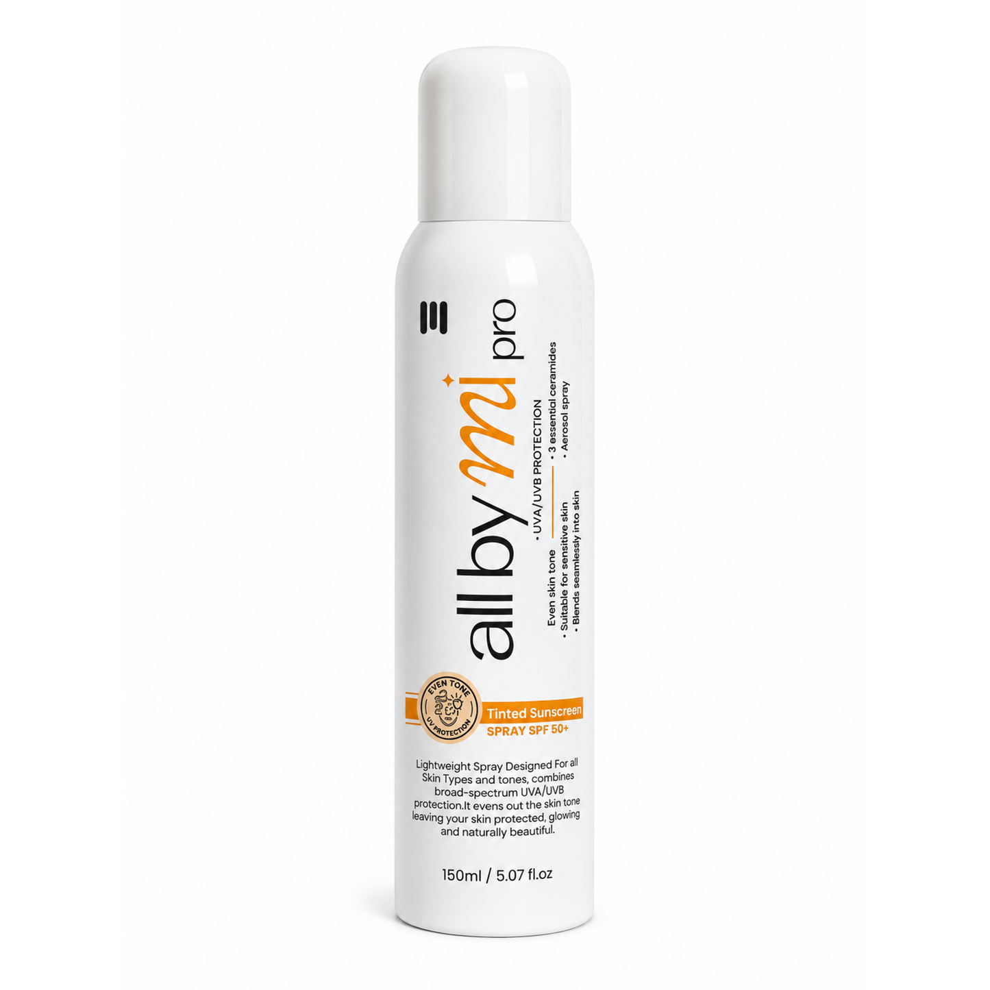 All By Mi Pro Tinted Sunscreen Spray SPF +50